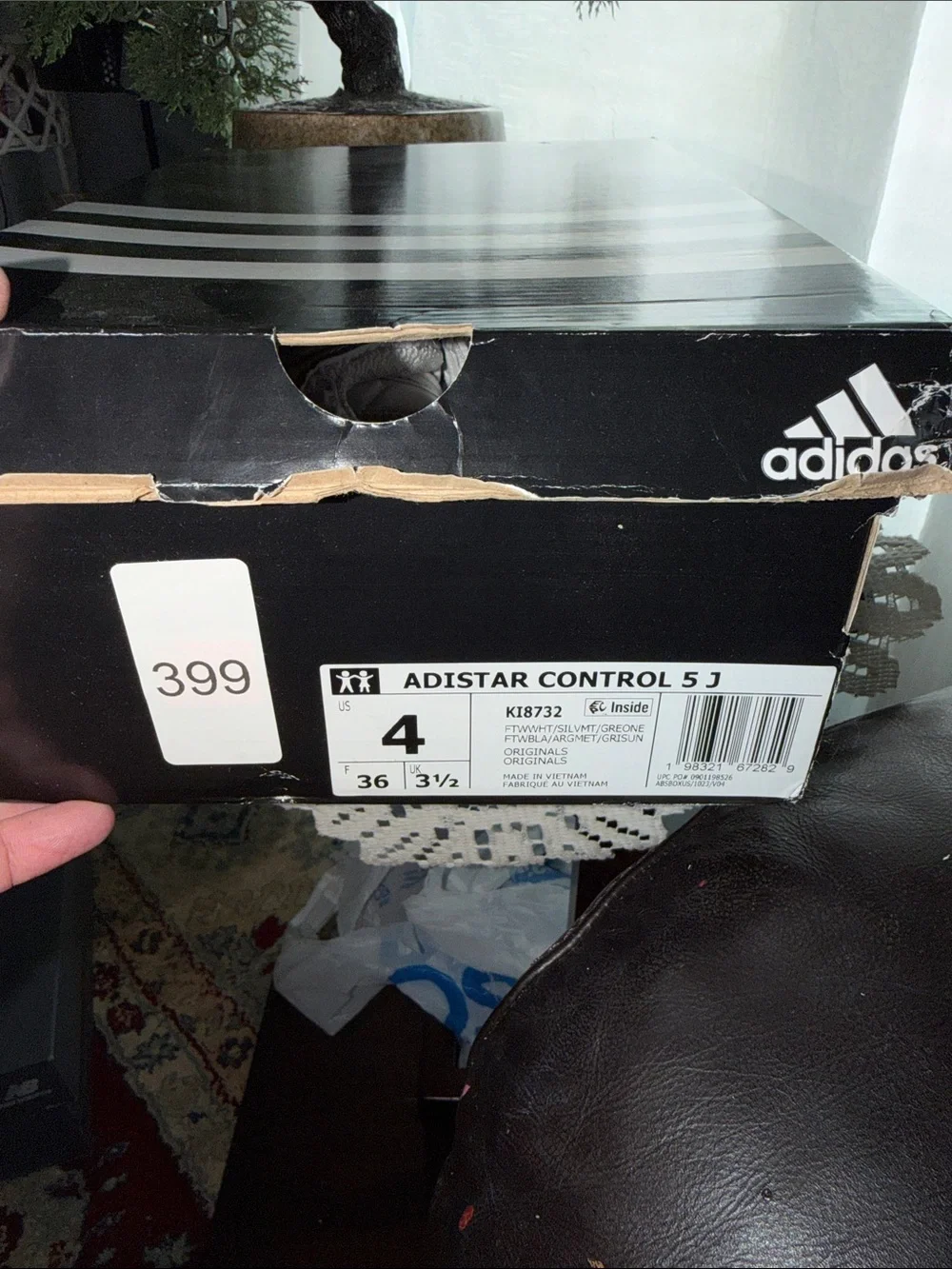 Adidas Kid’s Silver and White Running Sneakers— Unisex